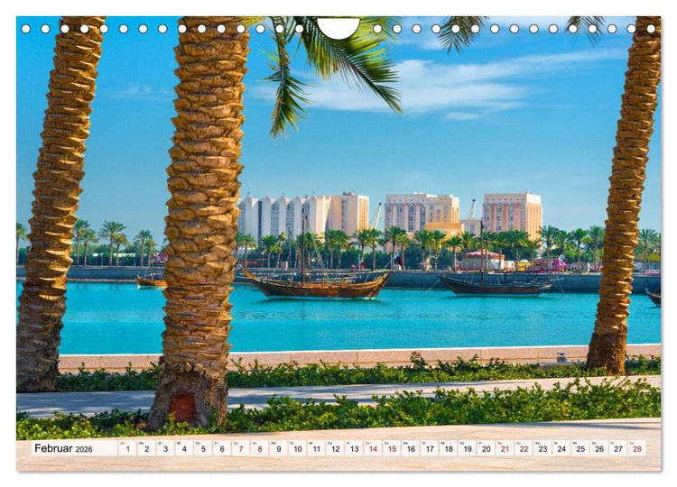 Produktbild: Doha - Hauptstadt von Katar (Wandkalender 2026 DIN A4 quer), CALVENDO Monatskalender