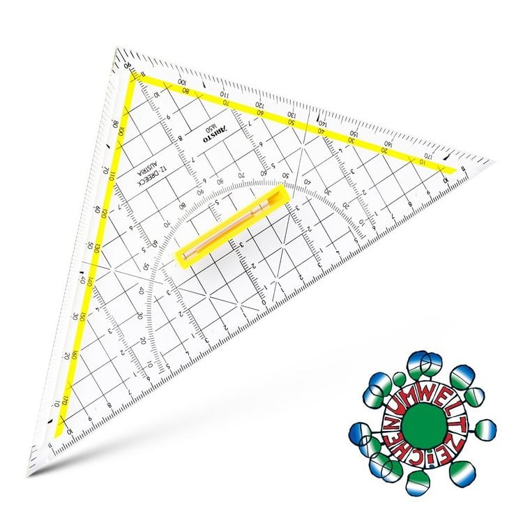 Produktbild: ARISTO TZ-Dreieck 25 cm Griff l&ouml;sbar, Facette, Tuschenoppen