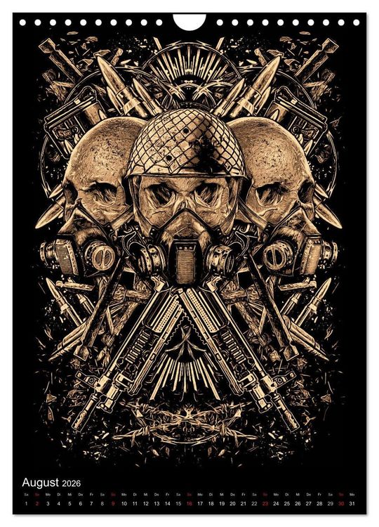 Produktbild: BLOODBOY/WAR ILLUSTRATION (Wandkalender 2026 DIN A4 hoch), CALVENDO Monatskalender