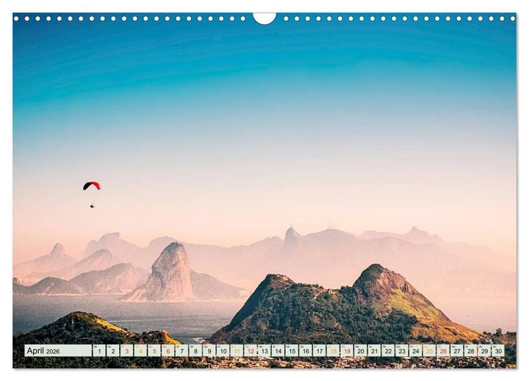 Produktbild: Paragliding - Mut zum Abenteuer (Wandkalender 2026 DIN A3 quer), CALVENDO Monatskalender