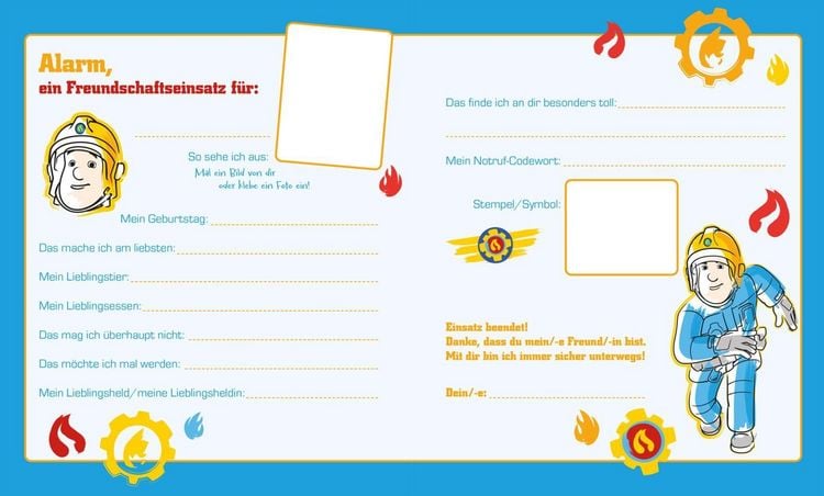 Produktbild: Feuerwehrmann Sam: Mein cooles Freundebuch