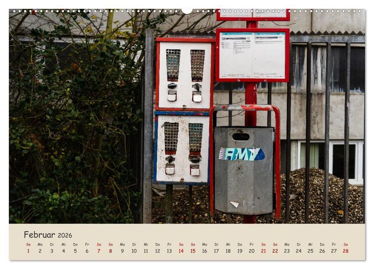 Produktbild: Kaugummiautomaten (hochwertiger Premium Wandkalender 2026 DIN A2 quer), Kunstdruck in Hochglanz