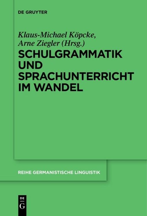 Produktbild: Schulgrammatik und Sprachunterricht im Wandel