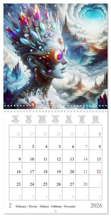 Produktbild: Cyborg Beauties (Wall Calendar 2026 12 &times; 12 Inch) CALVENDO 12 Month Wall Calendar