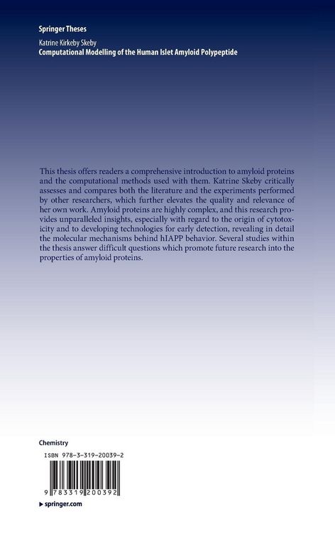 Produktbild: Computational Modelling of the Human Islet Amyloid Polypeptide