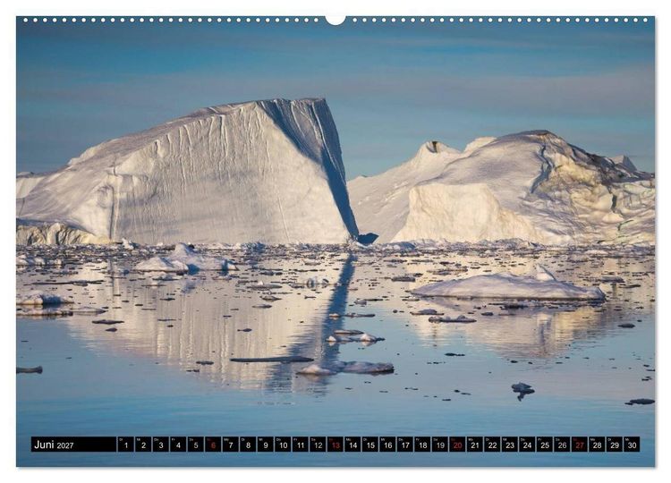Produktbild: Ilulissat Eisfjord, Gr&ouml;nland. EIS - FORM UND LICHT (Wandkalender 2027 DIN A2 quer), CALVENDO Monatskalender