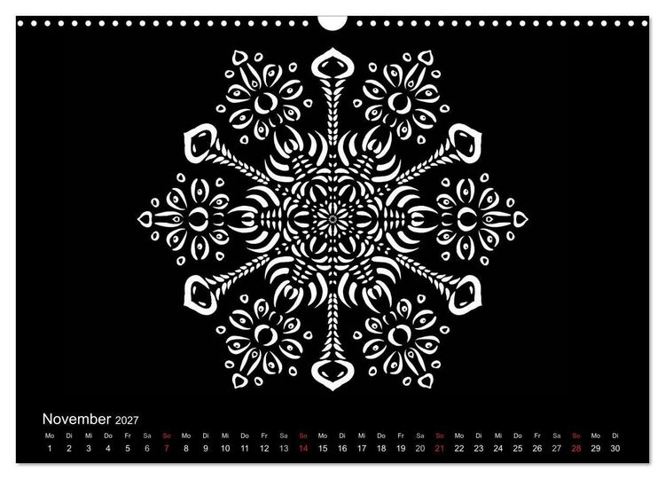 Produktbild: Entspannung und Ruhe durch Mandalas (Wandkalender 2027 DIN A3 quer), CALVENDO Monatskalender