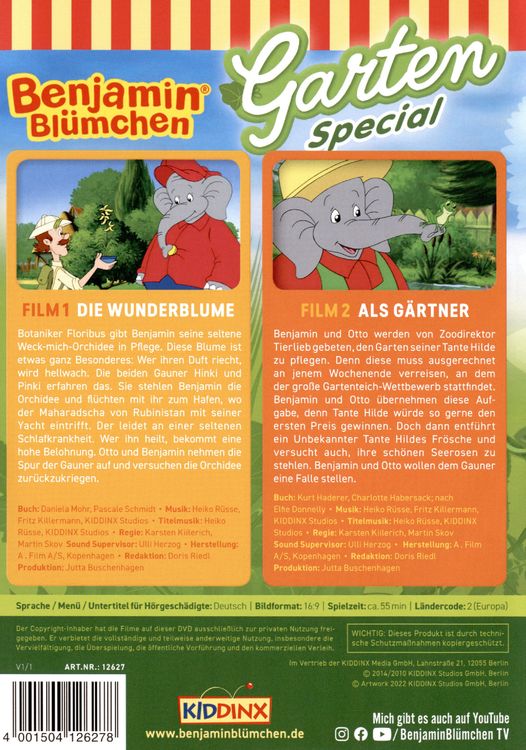 Produktbild: Benjamin Bl&uuml;mchen - Garten Spezial: Die Wunderblume/Als G&auml;rtner