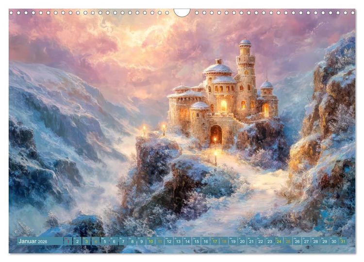 Produktbild: M&auml;rchenschl&ouml;sser - Imposante Fantasiepal&auml;ste (Wandkalender 2026 DIN A3 quer), CALVENDO Monatskalender