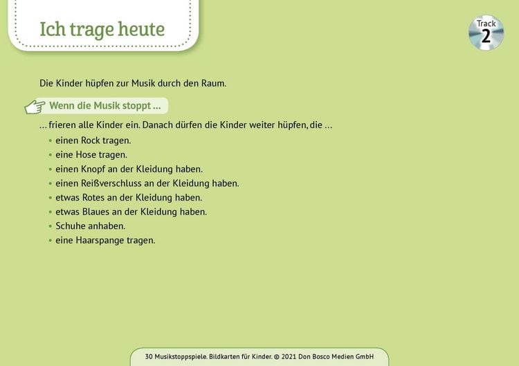 Produktbild: 30 Musikstoppspiele. Bildkarten f&uuml;r Kinder