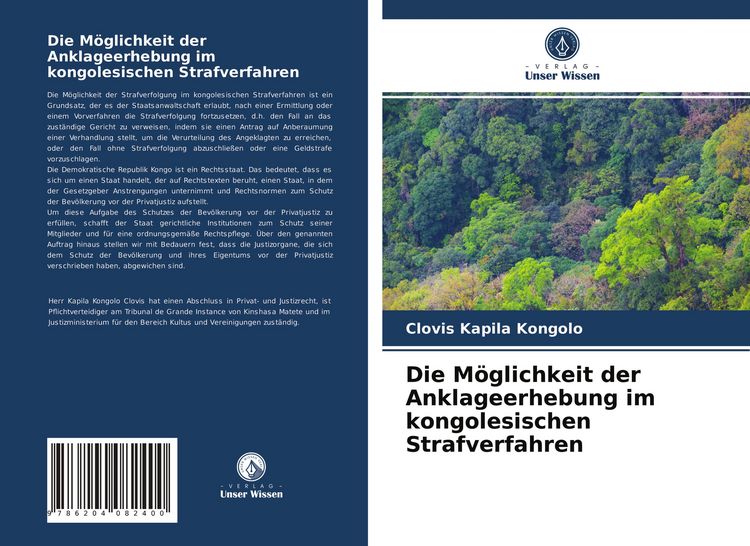 Produktbild: Die M&ouml;glichkeit der Anklageerhebung im kongolesischen Strafverfahren
