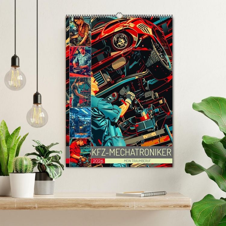 Produktbild: KFZ-Mechatroniker - Mein Traumberuf (Wandkalender 2026 DIN A2 hoch), CALVENDO Monatskalender