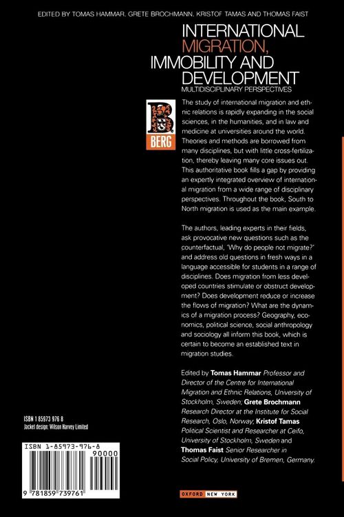 Produktbild: International Migration, Immobility and Development