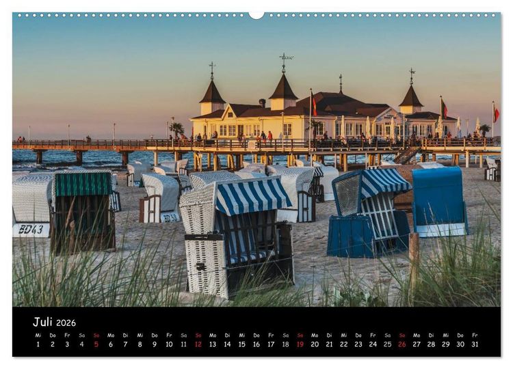 Produktbild: Insel Usedom (hochwertiger Premium Wandkalender 2026 DIN A2 quer), Kunstdruck in Hochglanz