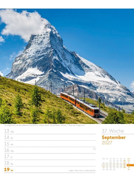 Produktbild: Faszination Alpenwelt Wochenplaner Kalender 2027