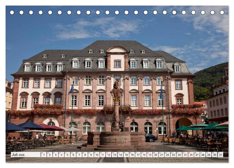 Produktbild: Heidelberg - Baden-W&uuml;rttemberg (Tischkalender 2026 DIN A5 quer), CALVENDO Monatskalender