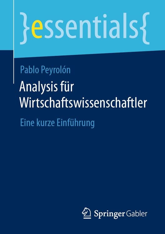 Produktbild: Analysis für Wirtschaftswissenschaftler