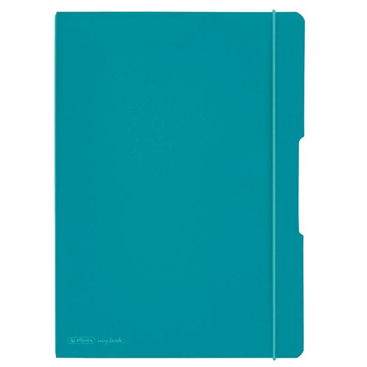 Produktbild: Herlitz Notizheft flex A4 2x40 Blatt Lineatur 27+28, caribbean turquoise