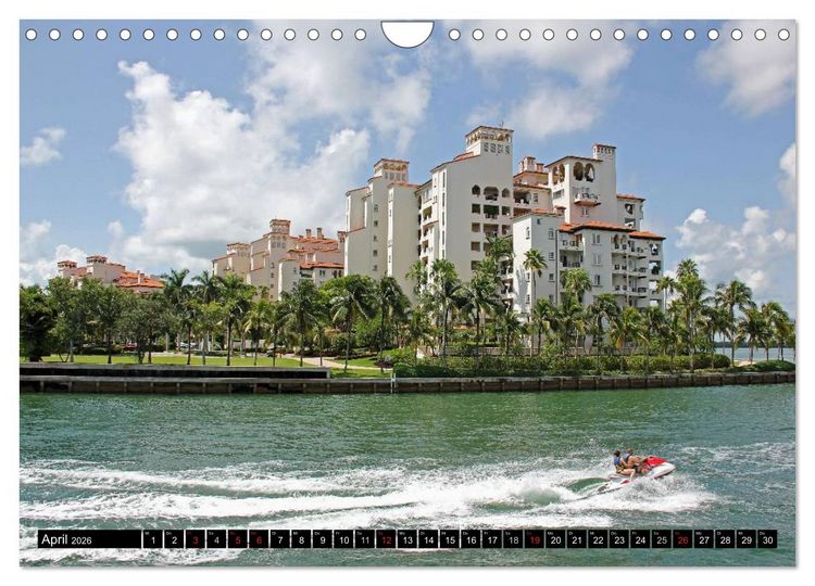 Produktbild: MIAMI (Wandkalender 2026 DIN A4 quer), CALVENDO Monatskalender