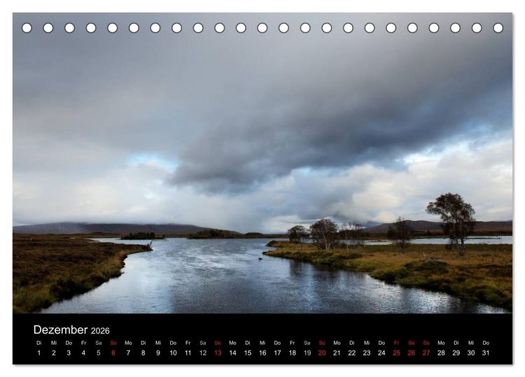 Produktbild: Schottland Landschaften (Tischkalender 2026 DIN A5 quer), CALVENDO Monatskalender