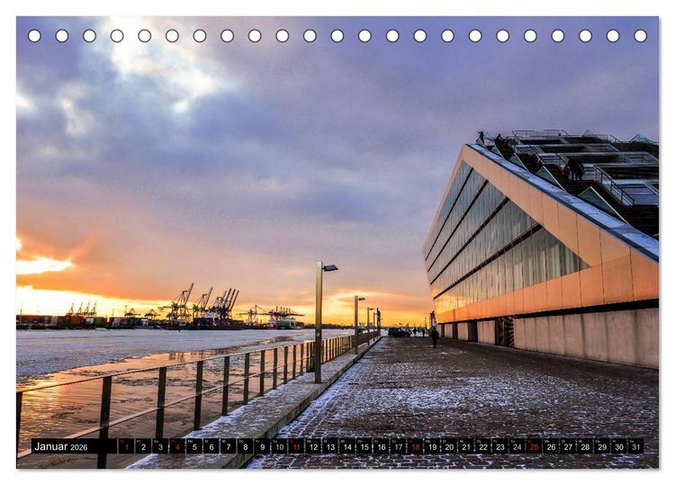 Produktbild: Hamburg - die sch&ouml;nste Stadt der Welt (Tischkalender 2026 DIN A5 quer), CALVENDO Monatskalender
