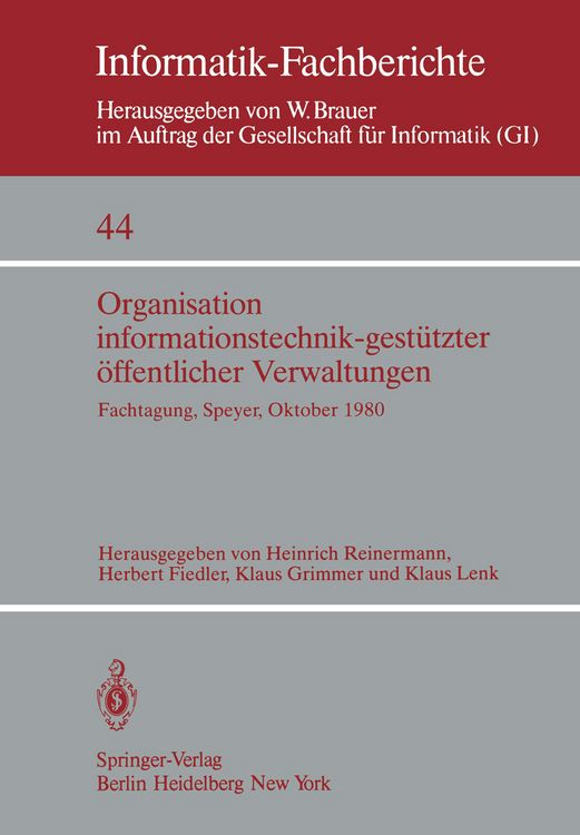 Produktbild: Organisation informationstechnik-gest&uuml;tzter &ouml;ffentlicher Verwaltungen