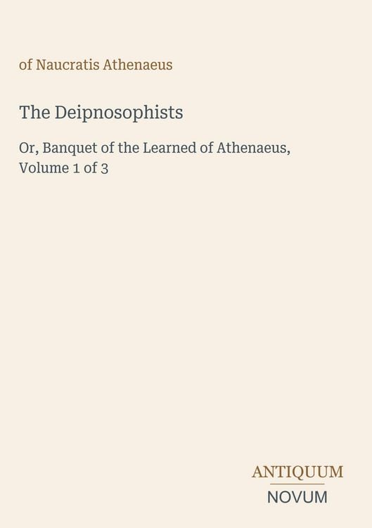 Produktbild: The Deipnosophists
