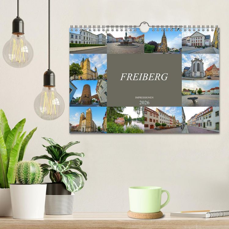 Produktbild: Freiberg Impressionen (Wandkalender 2026 DIN A4 quer), CALVENDO Monatskalender