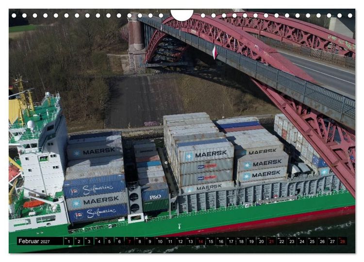Produktbild: 100 Meter &uuml;ber Grund - Am Nord-Ostsee-Kanal (Wandkalender 2027 DIN A4 quer), CALVENDO Monatskalender