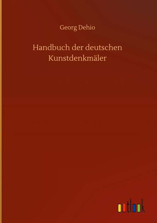 Produktbild: Handbuch der deutschen Kunstdenkm&auml;ler
