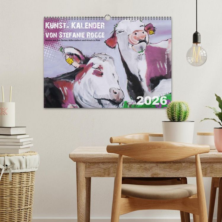 Produktbild: Kunst-Kalender von Stefanie Rogge (Wandkalender 2026 DIN A3 quer), CALVENDO Monatskalender