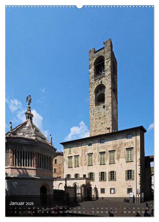 Produktbild: Bergamo (Wandkalender 2026 DIN A2 hoch), CALVENDO Monatskalender