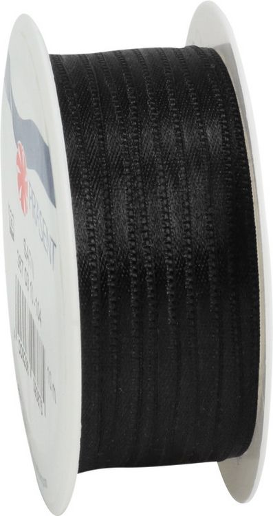 Produktbild: PR&Auml;SENT Geschenkband Satin, schwarz