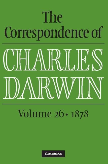 Produktbild: Correspondence of Charles Darwin: Volume 26, 1878