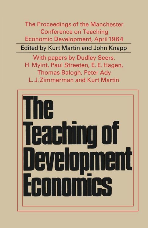Produktbild: Teaching of Development Economics