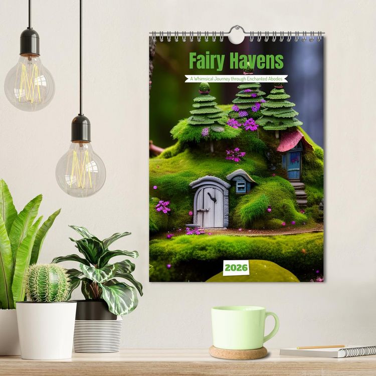 Produktbild: Tiny Fairy Havens (Wall Calendar 2026 DIN A4 portrait), CALVENDO 12 Month Wall Calendar