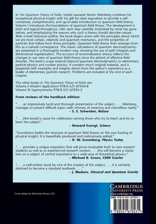 Produktbild: The Quantum Theory of Fields v1