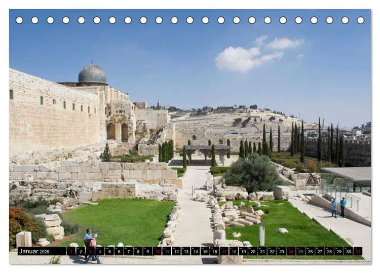 Produktbild: Jerusalem - die Goldene Stadt (Tischkalender 2026 DIN A5 quer), CALVENDO Monatskalender
