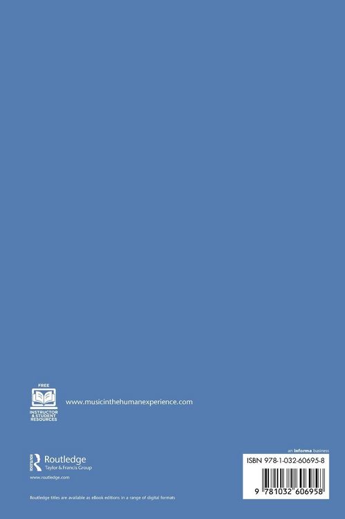 Produktbild: Music in the Human Experience