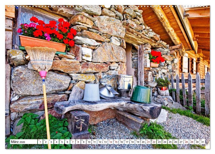 Produktbild: Almen im S&uuml;dtiroler Ultental (hochwertiger Premium Wandkalender 2026 DIN A2 quer), Kunstdruck in Hochglanz