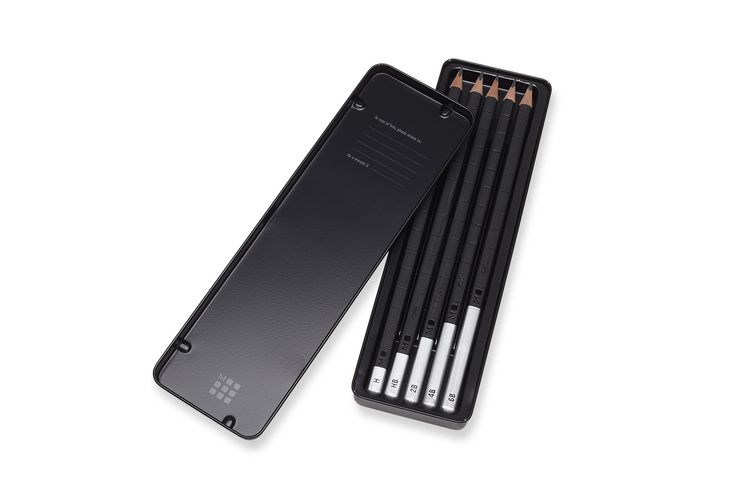 Produktbild: Moleskine Zeichenstift-Set, 5 Bleistifte