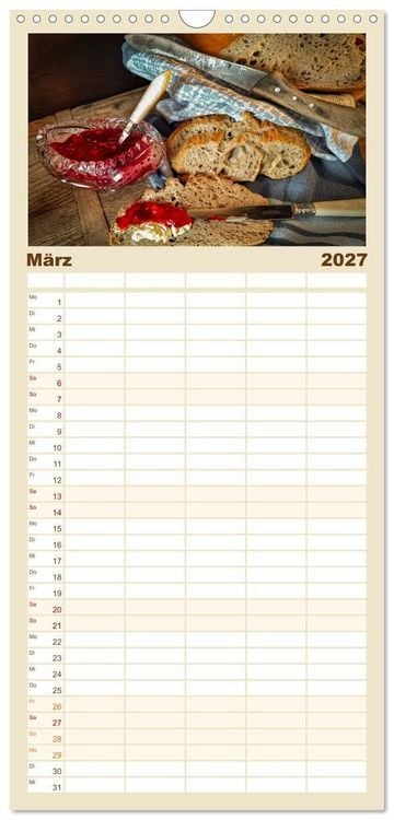 Produktbild: Familienplaner 2027 - K&uuml;chengeplauder - Nostalgische Momente mit 5 Spalten (Wandkalender, 21 x 45 cm) CALVENDO