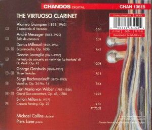 Produktbild: Collins, M: Virtuoso Clarinet