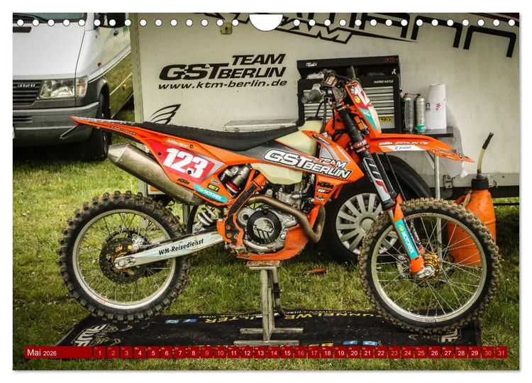 Produktbild: Dirtbikes - pure technique (Wandkalender 2026 DIN A4 quer), CALVENDO Monatskalender