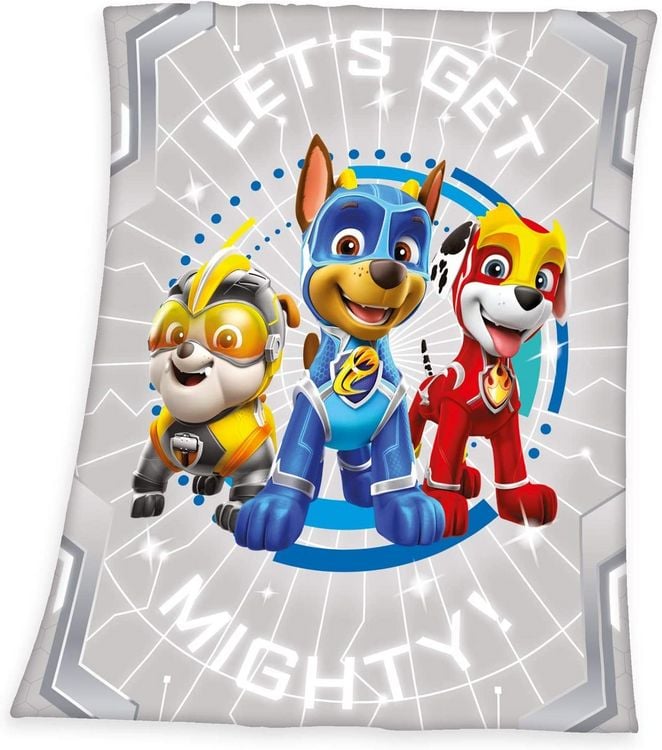 Produktbild: Herding 7532403035 - Paw Patrol Kuscheldecke, Polyester, grau, 130 x 160 cm