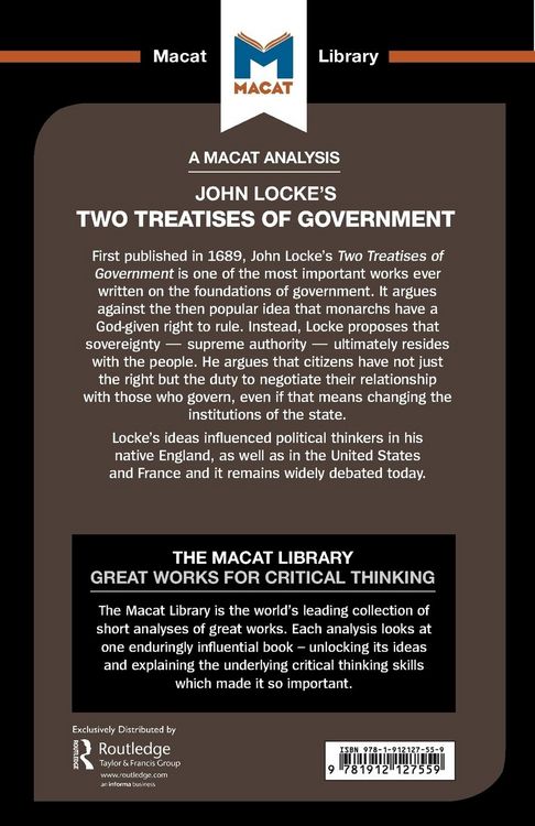 Produktbild: An Analysis of John Locke's Two Treatises of Government