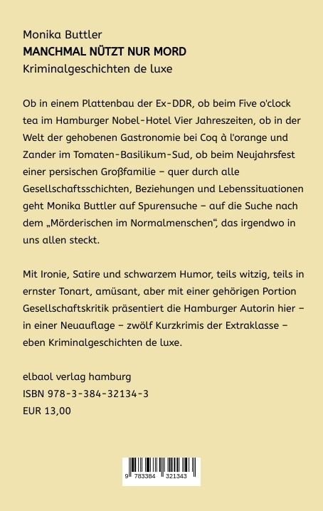 Produktbild: Manchmal n&uuml;tzt nur Mord