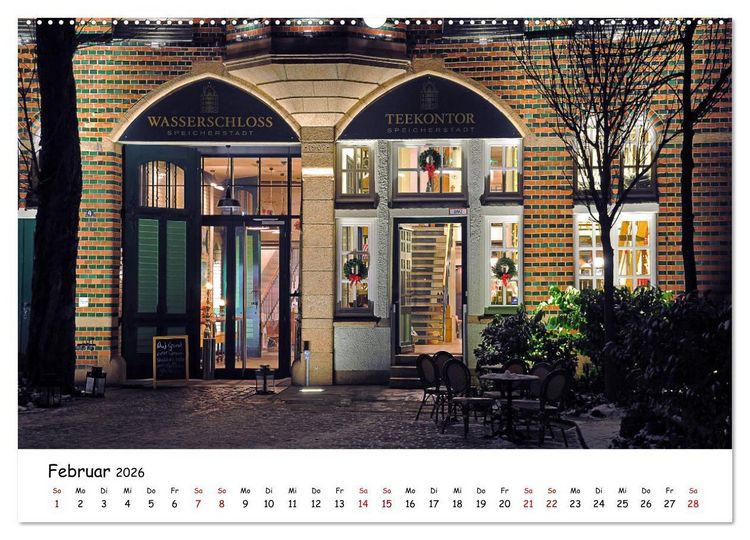 Produktbild: Hamburg schl&auml;ft nie (Wandkalender 2026 DIN A2 quer), CALVENDO Monatskalender