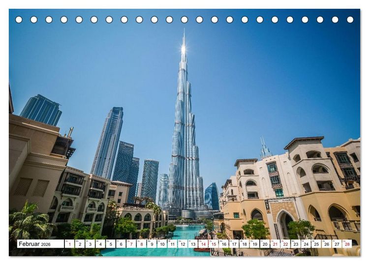 Produktbild: Wundervolles Dubai (Tischkalender 2026 DIN A5 quer), CALVENDO Monatskalender