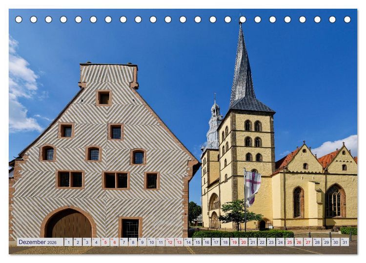 Produktbild: LEMGO - Weserrenaissance und Fachwerkromantik (Tischkalender 2026 DIN A5 quer), CALVENDO Monatskalender